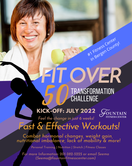 Fit Over 50 Transformation Challenge Flyer 2